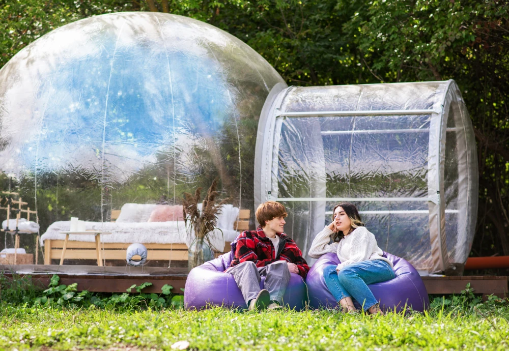 transparent crystal bubble tent