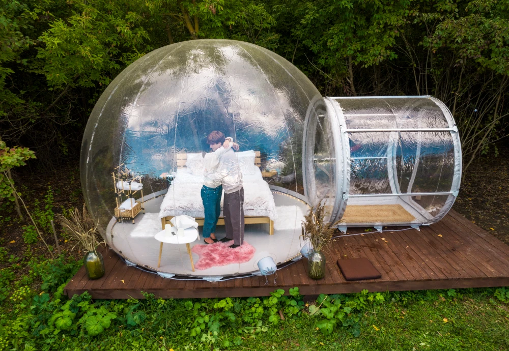 clear inflatable bubble tent